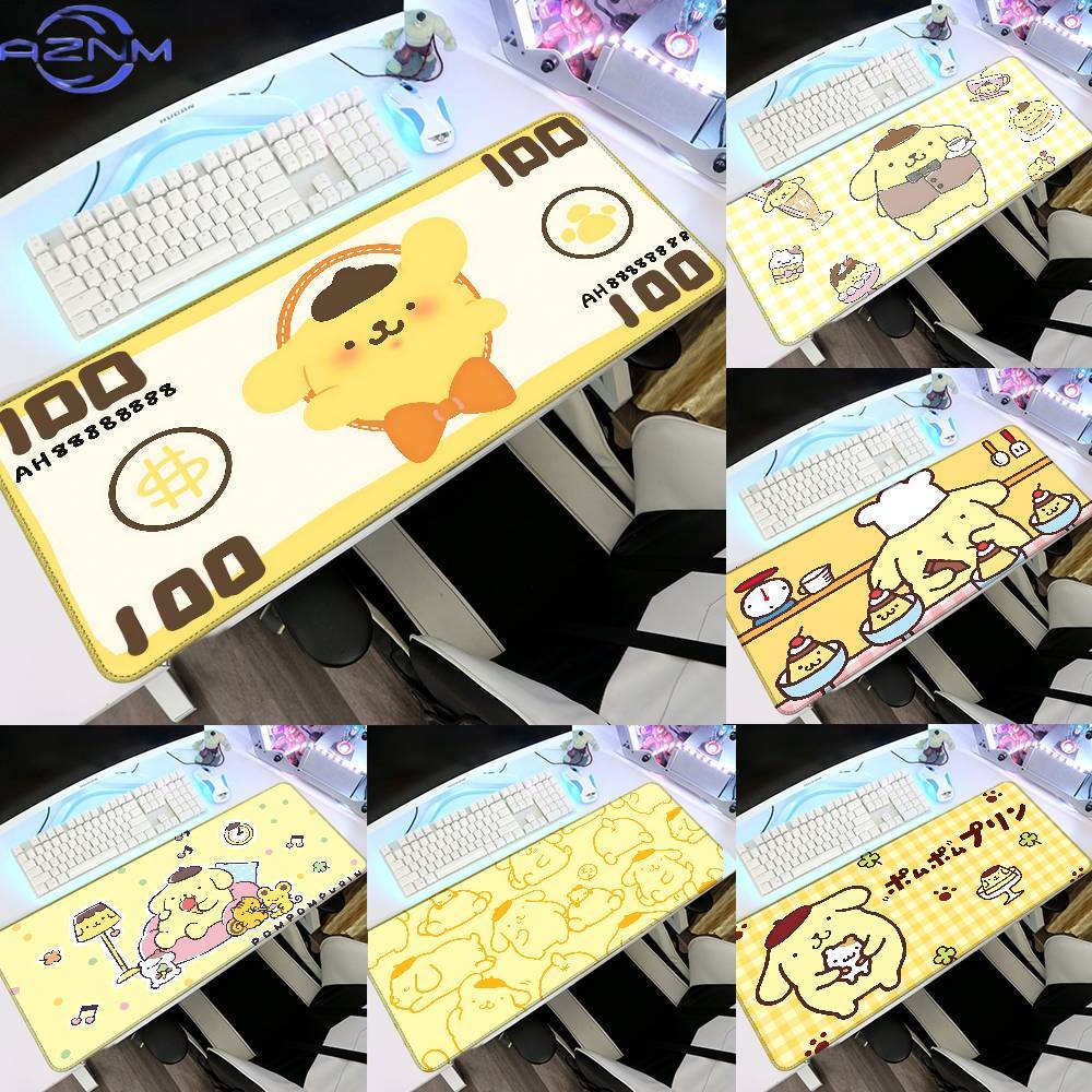Gaming Keyboard Top - Alas Mouse P-Pompompurin Lucu, Karet Tebal,