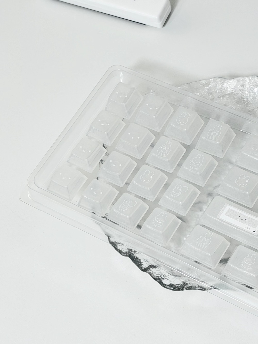 Keyboard Gaming Transparent - Tombol Keyboard Kawai Miffy, Bahan PC