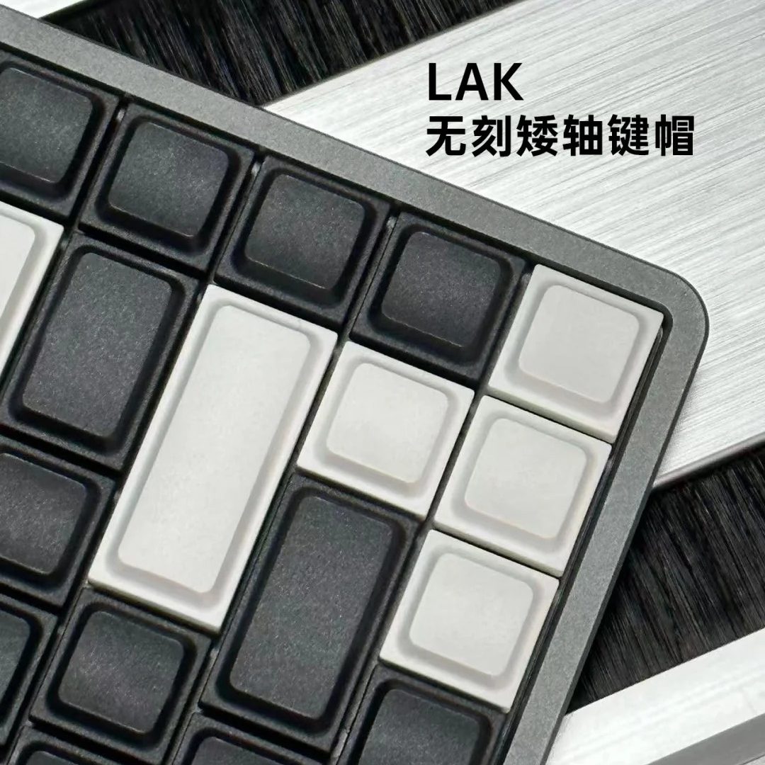 Keyboard Gaming Black - Set Keycaps Profil Rendah LAK Custom