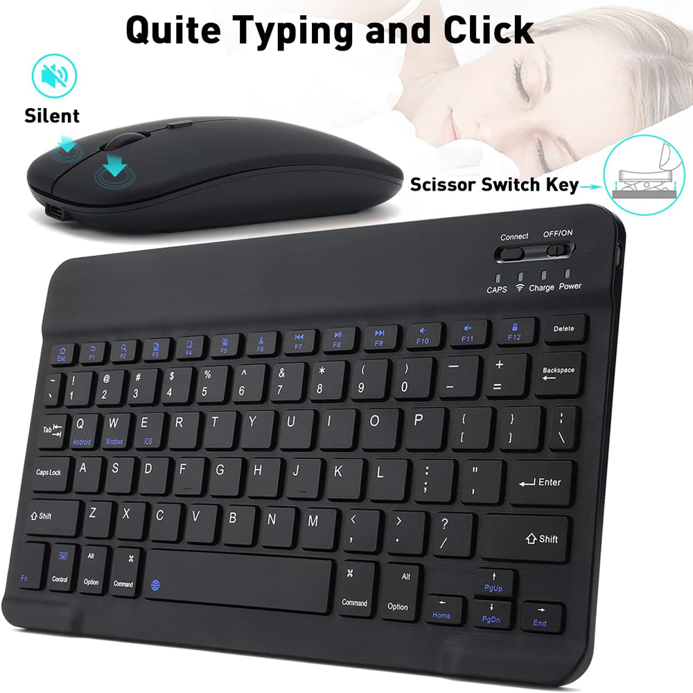 Keyboard Mini Bluetooth Nirkab - Gaming Keyboard Mouse Wireless ulasan dan harga