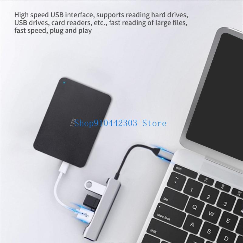 652F USB C/USB Hub 4 Port USB  - Gaming Keyboard Splitter ulasan dan harga