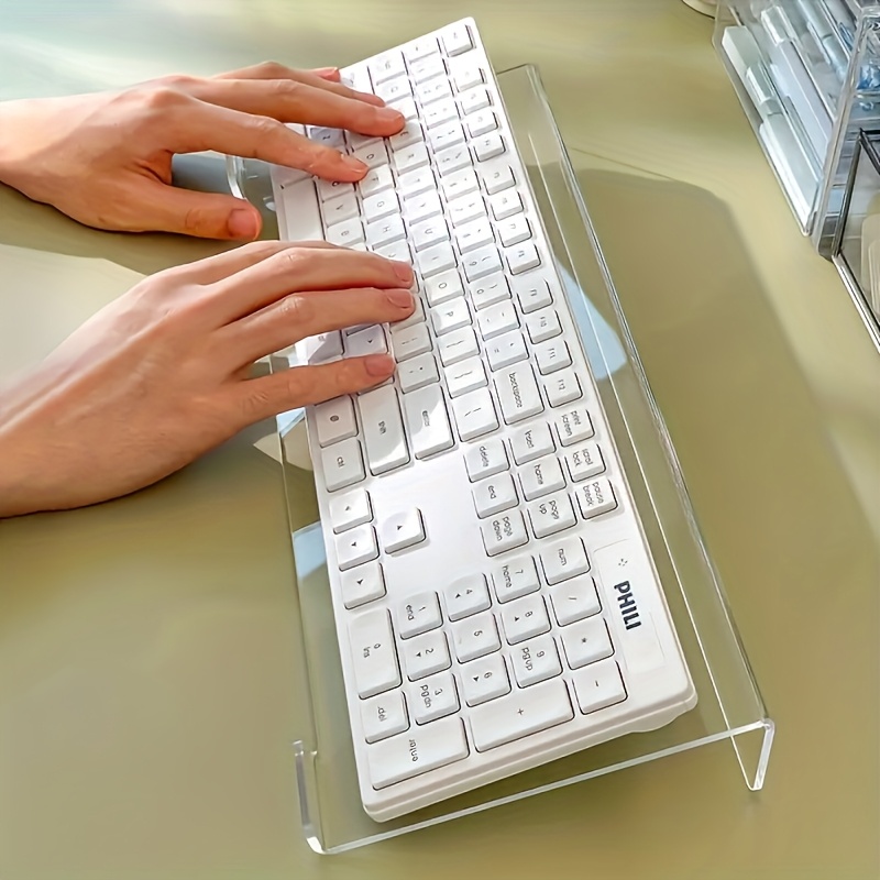 Dudukan keyboard akrilik, peng - Keyboard Gaming Transparent ulasan dan harga
