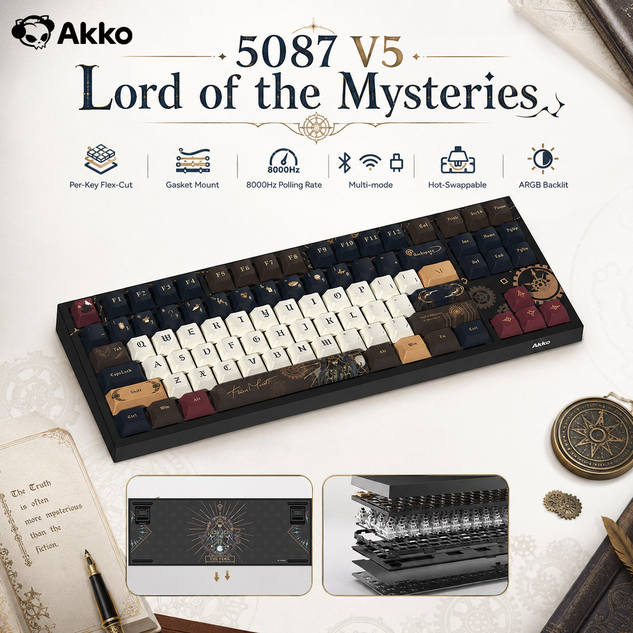 Akko Lord of the Mysteries Key - Gaming Keyboard Tkl ulasan dan harga
