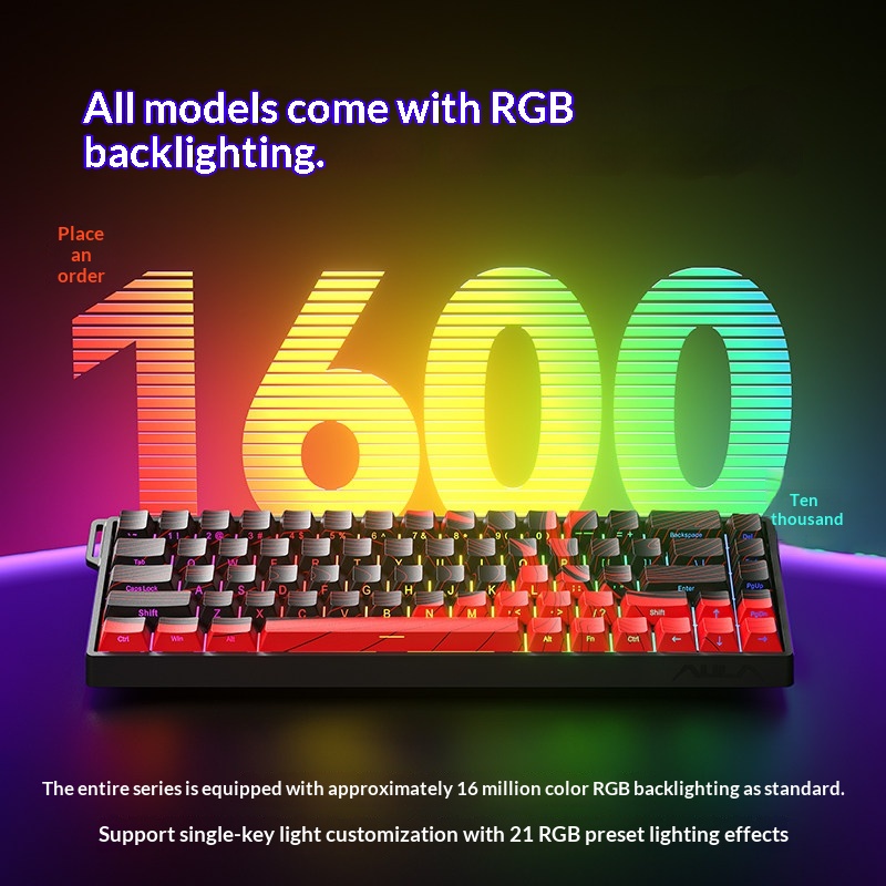 Aula Win60 Keyboard Mekanis Sa - Keyboard Gaming Transparent ulasan dan harga