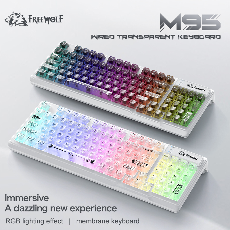Keyboard Transparan RGB Berkab - Keyboard Gaming Transparent ulasan dan harga
